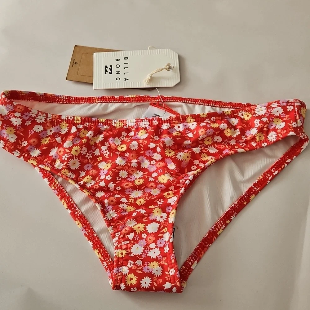 Billabong Girls Swim Sweet Blooms Bottoms Size 12